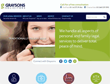 Tablet Screenshot of graysons.co.uk